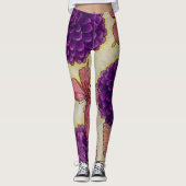 Paarse ventilatorLeggings Leggings (Voorkant)