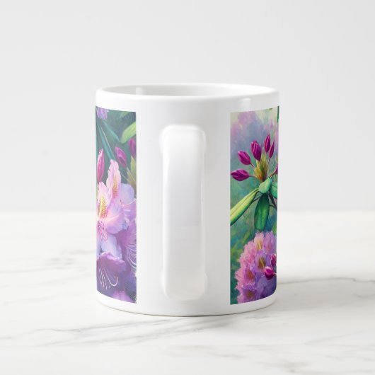 Paarse ventilatorMok Grote Koffiekop (Achterkant)