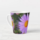 Paarse ventilatorMok Latte Mok (Linkerhoek)