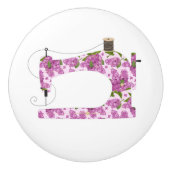 Paarse ventilatornaaimachine, kamerdecor keramische knop (Voorkant)