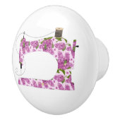 Paarse ventilatornaaimachine, kamerdecor keramische knop (Rechts)