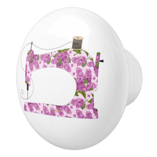 Paarse ventilatornaaimachine, kamerdecor keramische knop (Rechts)