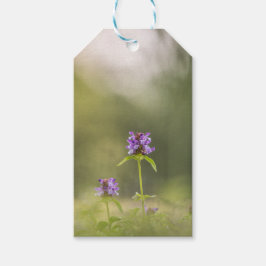 Paarse ventilatorNatuur Foto Cadeaulabel