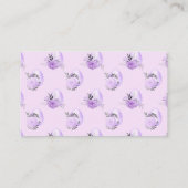 Paarse ventilatoroire paasstijl plaatskaartje (Achterkant)