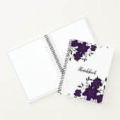 Paarse ventilatorOrnamenten Notitieboek (Binnen)