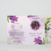 Paarse ventilatorsoftware Sjabloon (Staand voorkant)