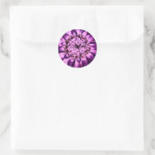 Paarse ventilatorSticker Ronde Sticker (Tas)