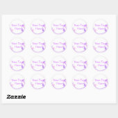 Paarse ventilatorstickers Ronde Sticker (Vel)