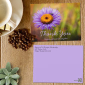 Paarse ventilatorventiel en insect op maat briefkaart