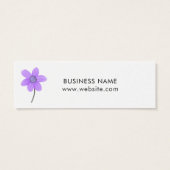  Paarse ventilatorwitte Label Mini Visitekaartjes (Achterkant)