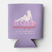 Paarse Verdoofd & Verliefd Retro Cowgirl Bruidsfee Blikjeskoeler (Voorkant)