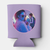 Paarse Verdoofd & Verliefd Retro Cowgirl Bruidsfee Blikjeskoeler (Achterkant)