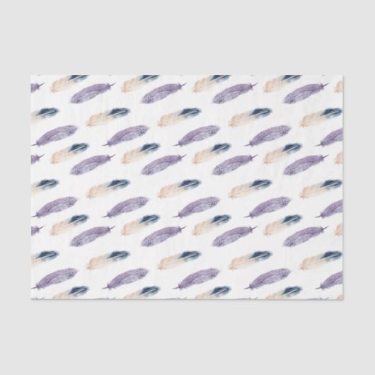 Paarse veren (ontwerp 6 van de Paarse reeks) Tissuepapier (Voorkant)