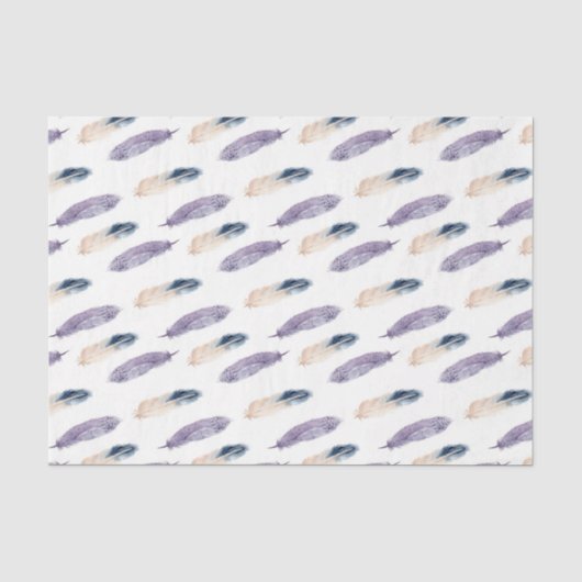 Paarse Veren (Ontwerp 6 van de Paarse Serie) Tissuepapier (Voorkant)