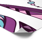 Paarse veren: siernaadloos. poster (Hoek)