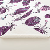 Paarse veren:  siernaadloos. sherpa deken (3/4)