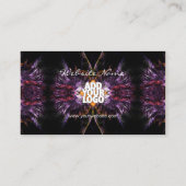 Paarse verenZakelijke Kaart Visitekaartje (Achterkant)