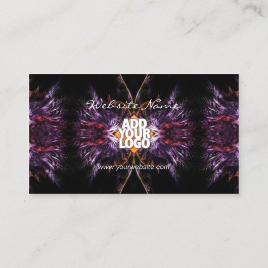 Paarse verenZakelijke Kaart Visitekaartje (Achterkant)