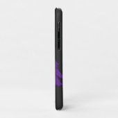Paarse verf aangepaste tekst Case-Mate iPhone case (Achterkant/links)