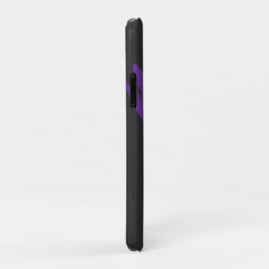 Paarse verf aangepaste tekst Case-Mate iPhone case (Achterkant/rechts)