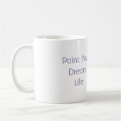 Paarse verf droom leven koffiemok (Links)