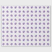 Paarse verf drukt alle keren cadeaupapier (Vlak)