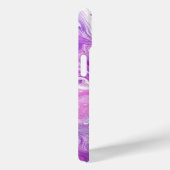 Paarse Verf Giet Abstracte Vloeibare Esthetische Case-Mate iPhone Case (Achterkant / Rechts)