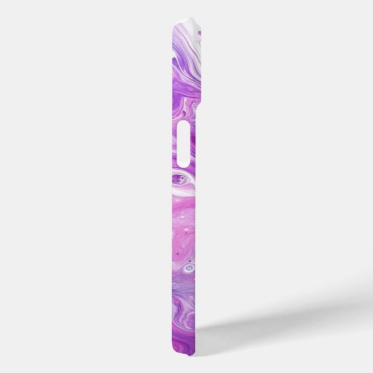 Paarse Verf Giet Abstracte Vloeibare Esthetische Case-Mate iPhone Case (Achterkant / Rechts)