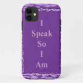 Paarse Verf Slagen iPhone 5 Hoesje (Achterkant)