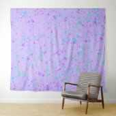 Paarse verfplaat wandkleed (In Situ (horizontaal))
