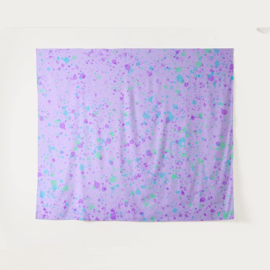 Paarse verfplaat wandkleed (Voorkant (horizontaal))