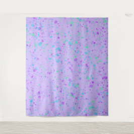 Paarse verfplaat wandkleed