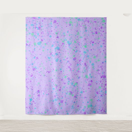 Paarse verfplaat wandkleed (Voorkant)