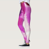 Paarse verfspatten leggings (Links)