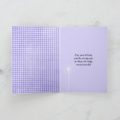 paarse verjaardagsdagsdagsdagsdagsdagsdags kaart (Binnen)