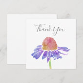 Paarse verklikstof bedankkaart (Voorkant / Achterkant)