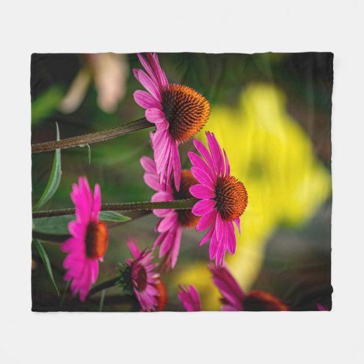 Paarse verklikstof fleece deken (Voorkant (Horizontaal))