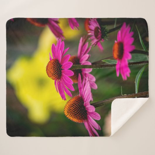 Paarse verklikstof sherpa deken (Voorkant (horizontaal))