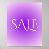 Paarse Verkoopteken, Esthetisch  VerkoopPoster Poster (Voorkant)
