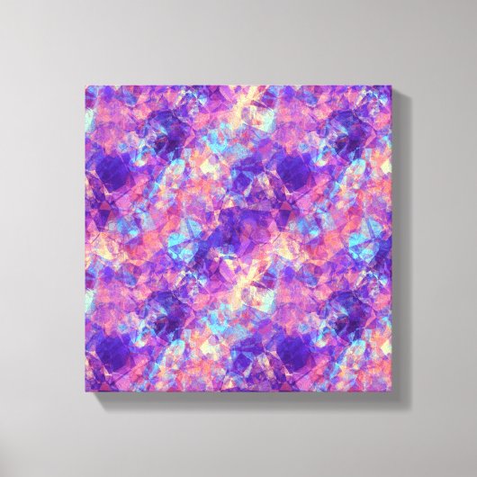Paarse Verkreukelde Textuur Canvas Afdruk (Voorkant)