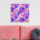 Paarse Verkreukelde Textuur Canvas Afdruk (Insitu (Woonkamer))