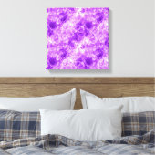 Paarse Verkreukelde Textuur Canvas Afdruk (Insitu (Slaapkamer))
