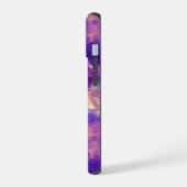 Paarse Verkreukelde Textuur iPhone 15 Case (Linkerkant)