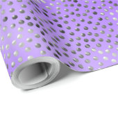 PAARSE VERLOOP POLKA STIPPEN TRENDY PATROON CADEAUPAPIER (Rol Hoek)