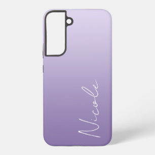 Paarse Verlopen Handgeschreven Script Persoonlijk Samsung Galaxy Hoesje