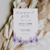 Paarse Verloving Uitnodiging Sjabloon