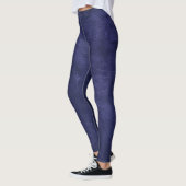 Paarse verontruste lederen Leggings (Links)