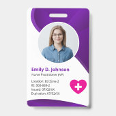Paarse verpleegkundigen NP Badge (Voorzijde)