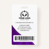 Paarse verpleegkundigen NP Badge (Achterkant)