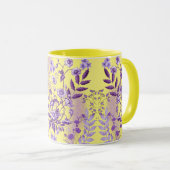 Paarse Verrukking met een plons van Geel Mok (Voorkant rechts)